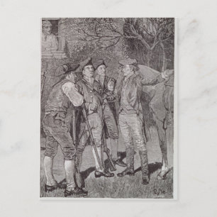 Carte Postale Paul Revere at Lexington