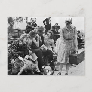 Carte Postale Paul Robeson et ses amis, années 1940