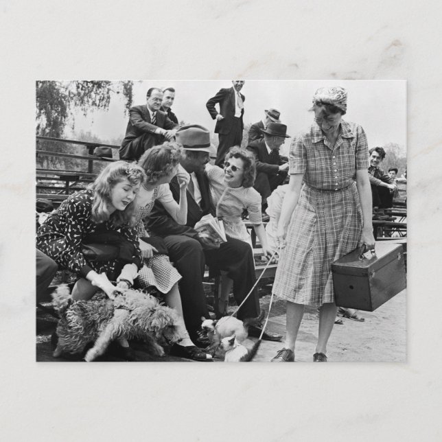 Carte Postale Paul Robeson et ses amis, années 1940 (Devant)