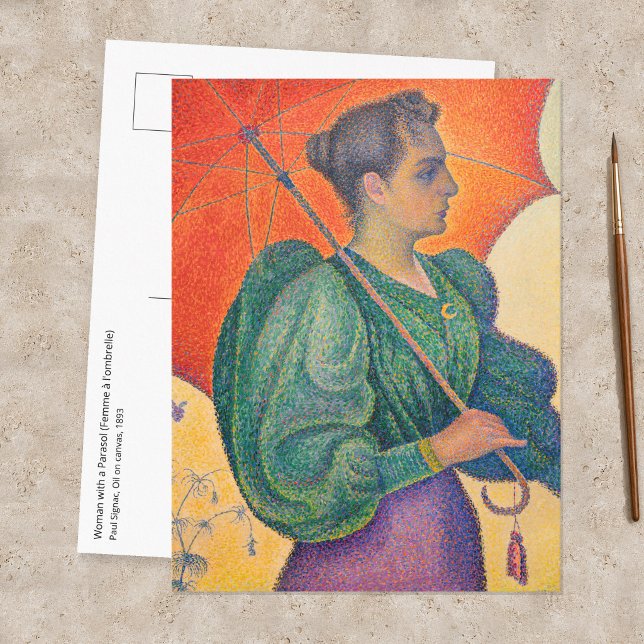 Carte Postale Paul Signac - Femme à l'ombrelle (Créateur téléchargé)