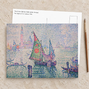 Carte Postale Paul Signac - La Voile verte