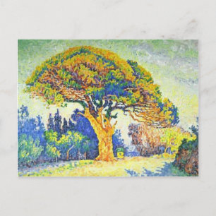 Carte Postale Paul Signac - L'Arbre à Pins à Saint-Tropez
