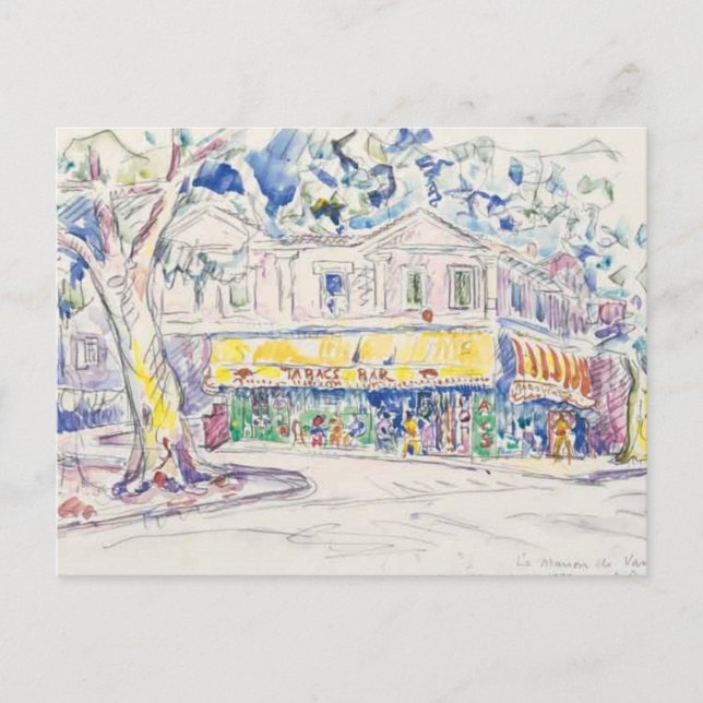 Carte Postale paul signac maison de van gogh arles 1933 (Devant)