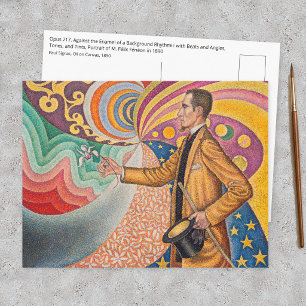 Carte Postale Paul Signac - Portrait de M Félix Feneon, Opus 217