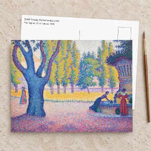 Carte Postale Paul Signac - Saint-Tropez, Fontaine des Lices