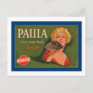 Carte Postale Paula Brand de Père Noël Paula