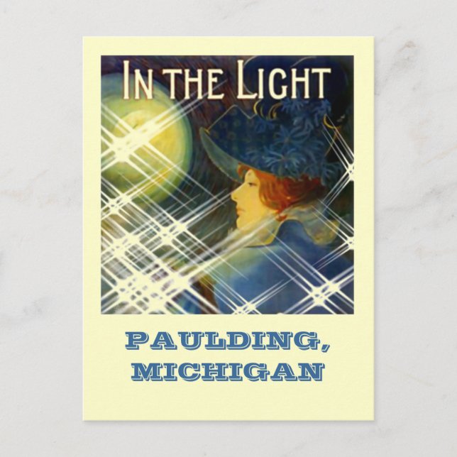 CARTE POSTALE PAULDING GHOST LIGHT ~WOMAN IN LIGHT-POSTCARD! (Devant)
