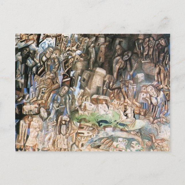 Carte Postale Pavel Filonov - Sans Titre (Les Voyageurs) (Devant)