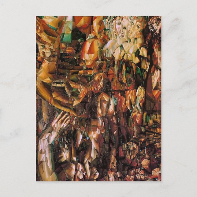 Carte Postale Pavel Filonov : Un couple (Devant)