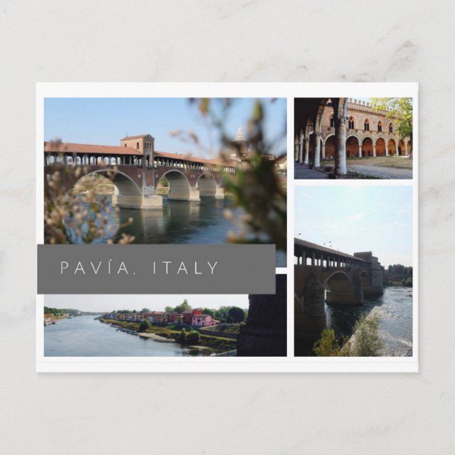 Carte Postale Pavía, Italie (Devant)