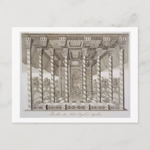 Carte Postale Pavilion at the Royal Palace at Ispahan, from 'Voy
