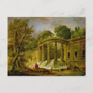 Carte Postale Pavillon avec Cascade, 1760