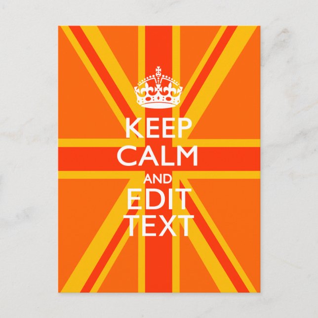 Carte Postale Pavillon britannique Orange Union Jack (Devant)