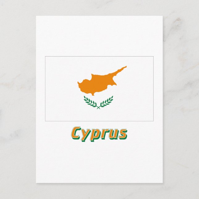Carte Postale Pavillon Chypre avec nom (Devant)