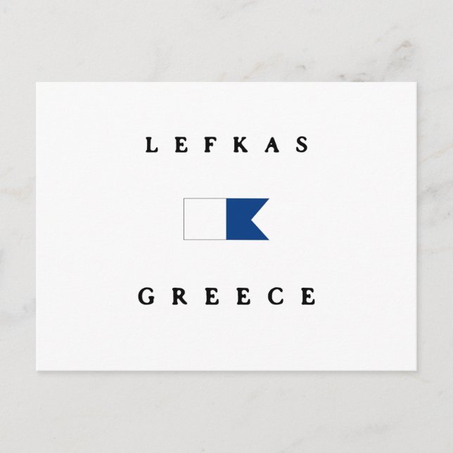 Carte Postale Pavillon de plongée Alpha Lefkas Grèce (Devant)
