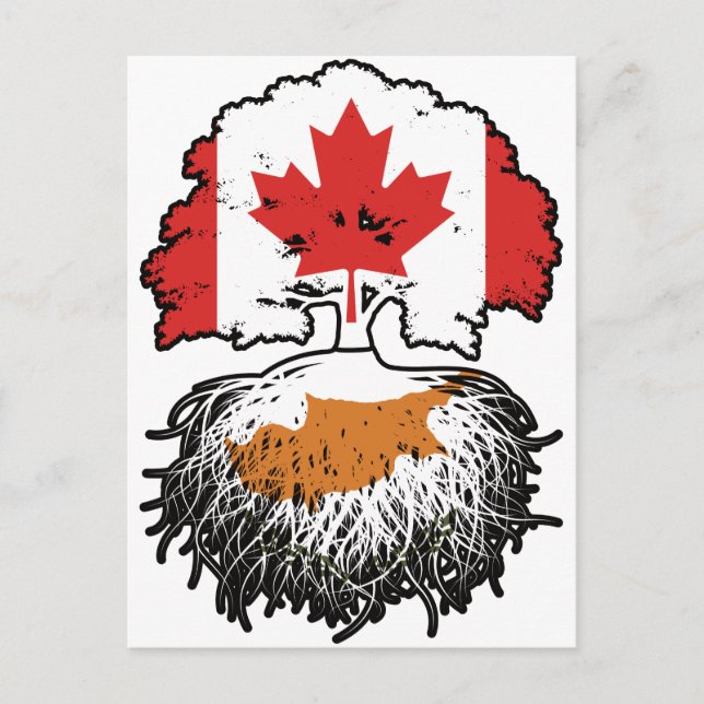 Carte Postale Pavillon des racines de l'arbre du Canada chypriot (Devant)