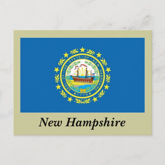 Carte Postale Pavillon d'État du New Hampshire (Devant)