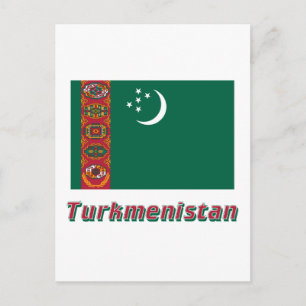 Carte Postale Pavillon turkmène avec nom