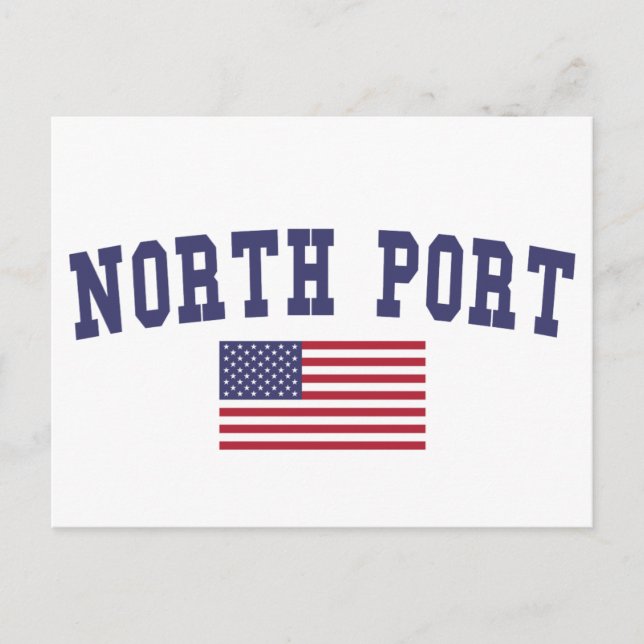 Carte Postale Pavillon US du port nord (Devant)