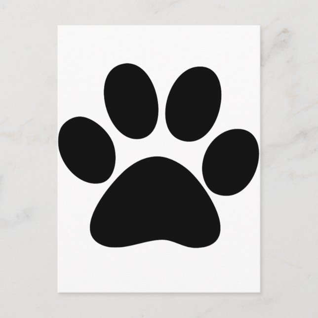 Carte Postale Paw animal (Devant)
