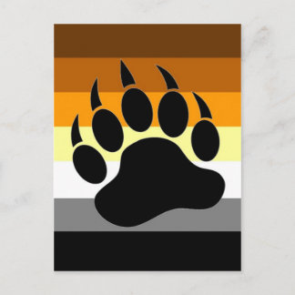 Carte Postale Paw de la fierté de l'ours