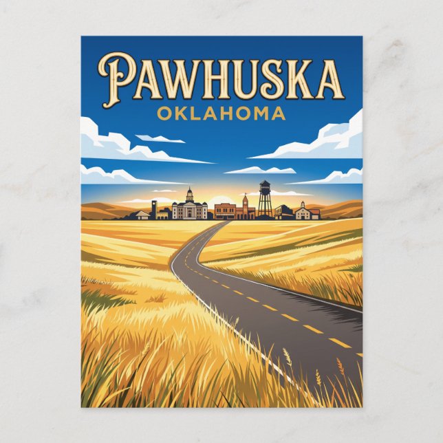 Carte Postale Pawhuska États-Unis (Devant)