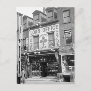 Carte Postale Pawn Shop, années 20