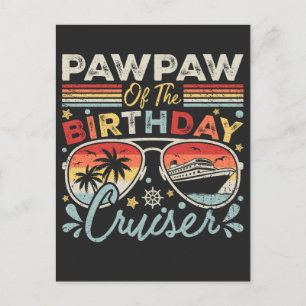 Carte Postale Pawpaw de la croisière d'anniversaire Vacances