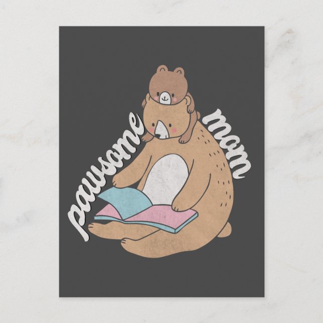 Carte Postale Pawsome Maman (Devant)