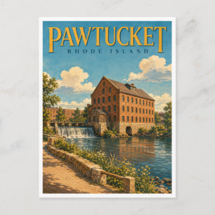 Carte Postale Pawtucket Rhode Island Slater Mill GeoSaga