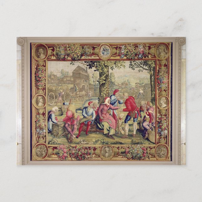 Carte Postale Payer les pêcheurs, atelier de Gobelins (Devant)