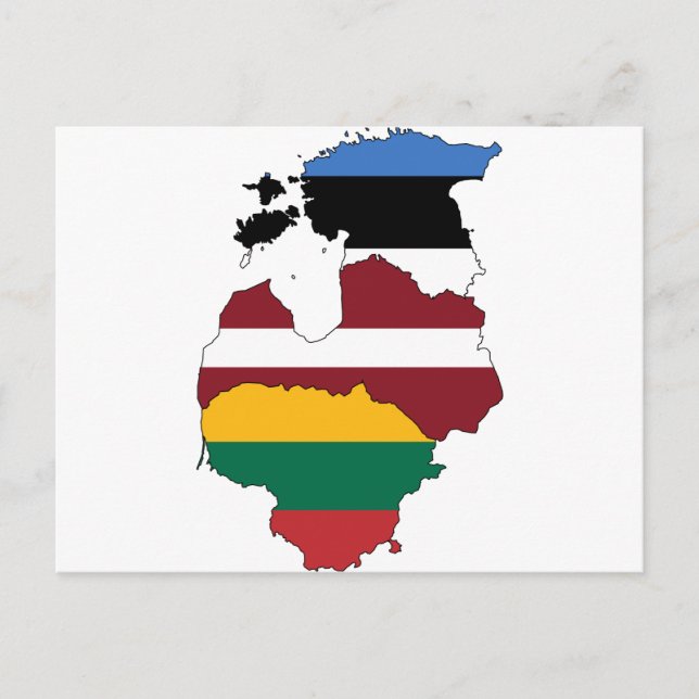 Carte Postale Pays baltes (Devant)