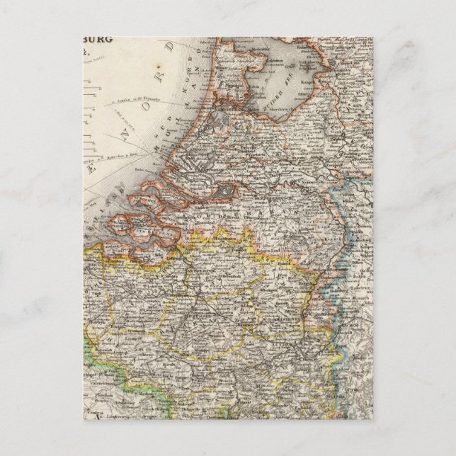 Carte Postale Pays-Bas, Belgique, Luxembourg (Devant)