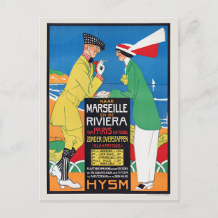 Carte Postale Pays-Bas Marseille Poster vintage 1913