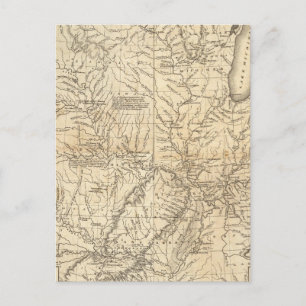 Carte Postale Pays composite drainé par le Mississippi