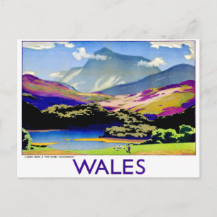 Carte Postale Pays de Galles, Cader Idris et Afon Mawddach, vint