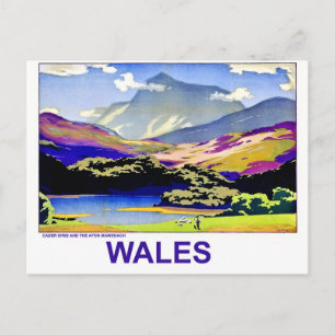 Carte Postale Pays de Galles, Cader Idris et Afon Mawddach, vint
