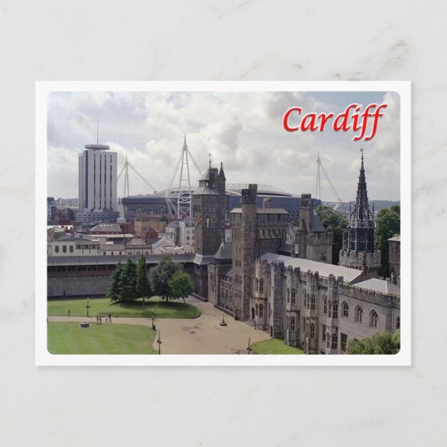 Carte Postale Pays de Galles - Cardiff (Devant)