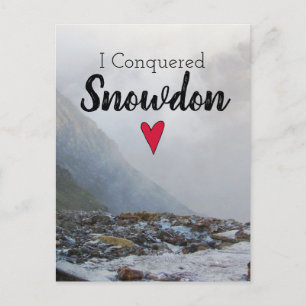 Carte Postale Pays de Galles Conquis Snowdon Paysage Welsh Strea