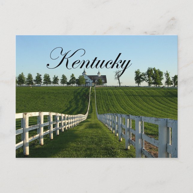 Carte Postale Pays du Kentucky Bluegrass (Devant)