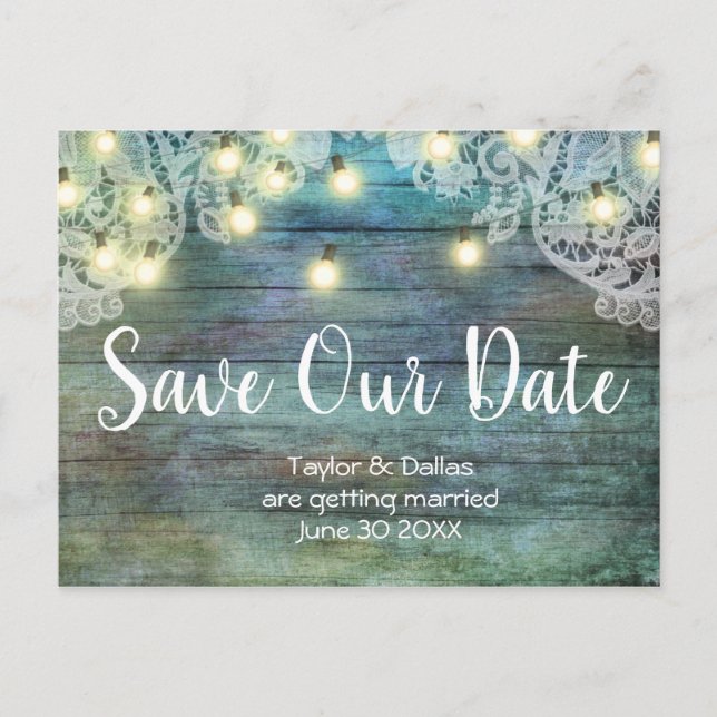 Carte Postale Pays rustique | Bois Vintage | BROWN (Devant)