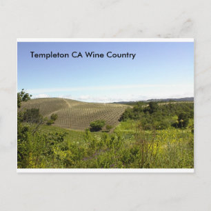 Carte Postale Pays vinicole de Templeton CA