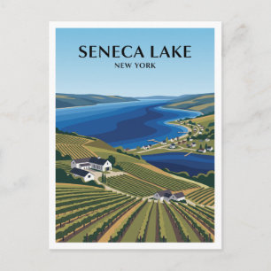 Carte Postale Pays viticole du lac Seneca Genève New York Voyage