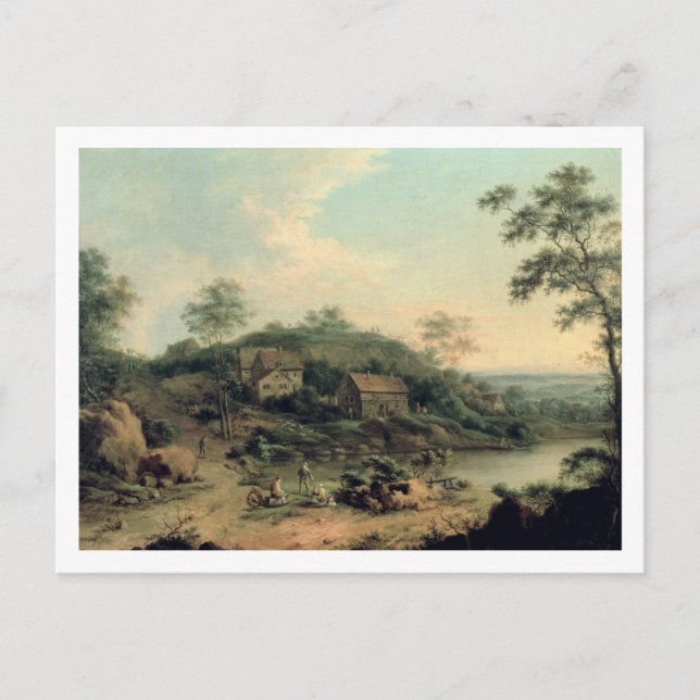 Carte Postale Paysage, 1758 (Devant)