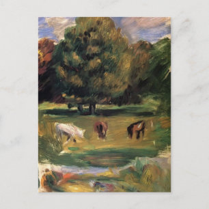 Carte Postale Paysage à cheval de Pierre-Auguste Renoir