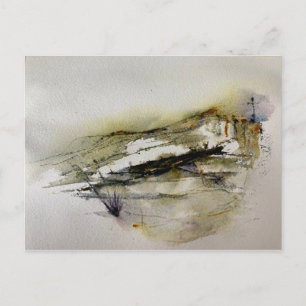 Carte Postale Paysage Abstrait aux couleurs d'automne