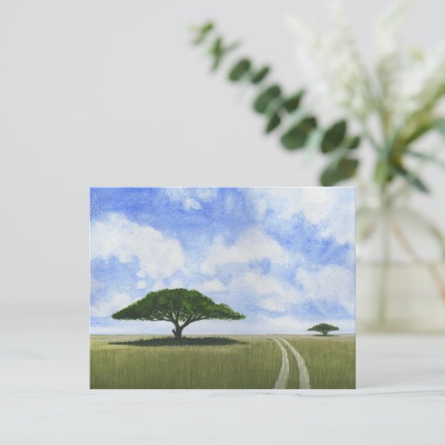 Carte Postale Paysage africain (Debout devant)