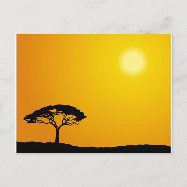 Carte Postale Paysage africain (Devant)
