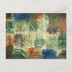 Carte Postale Paysage allemand par Paul Klee