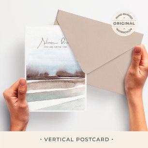 Carte Postale Paysage aquarelle Ralentissez, Vous Faites Bien 